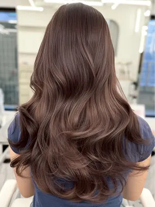 ロング 韓国ヘア🇰🇷／ 艶カラー鈴木萌愛🩶のヘアスタイル