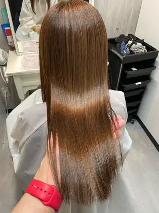 セミロング 髪質改善カラー特化 井上秀樹のヘアスタイル