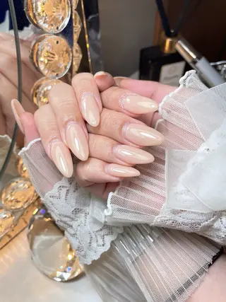 ネイル 23時まで❤︎韓国、 ワンホンネイルのネイルデザイン