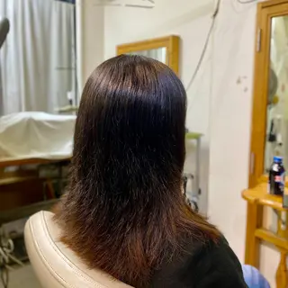 セミロング カラー CRADLE Takeuchiのヘアスタイル