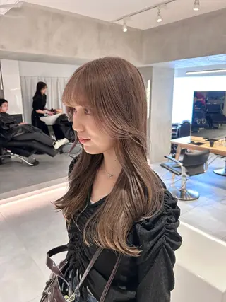 ロング カラー 🪞韓国透けhair 🪞honokaのヘアスタイル