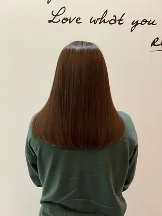 セミロング パーマ 中村 優太のヘアスタイル