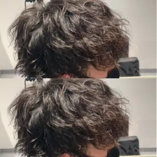 ショート パーマ メンズ メンズ専門店 店長 小柳 裕夢のヘアスタイル