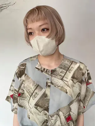 ショート カラー silo所属・silo MOKA 顔周りカット🦦のヘアスタイル