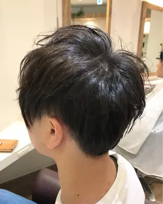 ショート パーマ メンズ ショート×カラー 🦊堀米早紀【荻窪】のヘアスタイル