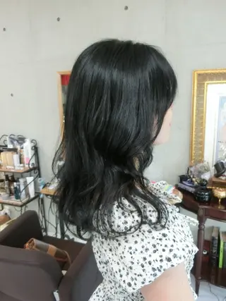 カラー ロング ma cherie 三浦直美のヘアスタイル