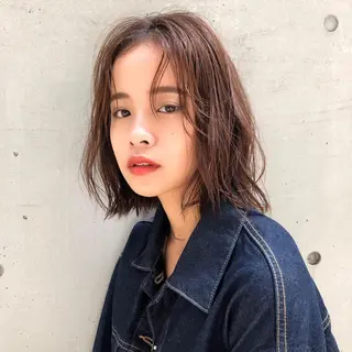 ミディアム カラー レイヤー,ボブ / 彩未のヘアスタイル