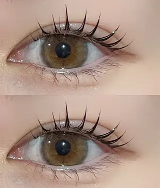 マツエク・マツパ eve🐰束間まつ毛 /透明感カラーのマツエク・マツパデザイン