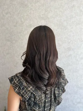 セミロング Rio/ヘアセット/ ハイトーンカラーのヘアスタイル