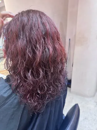カラー 吉松 ここみのヘアスタイル