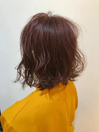 ミディアム カラー ヘアアレンジ 佐藤 魁人のヘアスタイル