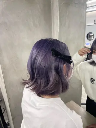 ミディアム haruna🤍 中韓mix✨のヘアスタイル