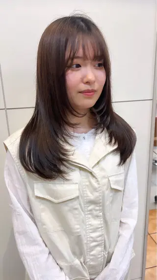 セミロング 森本 翔大のヘアスタイル