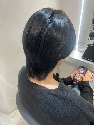 カラー メンズ 韓国メンズ特化 ダウン・毛流れパーマのヘアスタイル