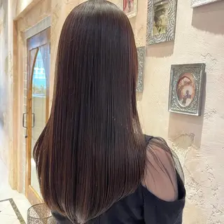 ロング 川井麻由🎀アイドル 量産🎀ピンクカラーのヘアスタイル