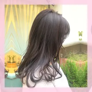 ミディアム カラー plum.所属・🍒前川 🍒のヘアスタイル