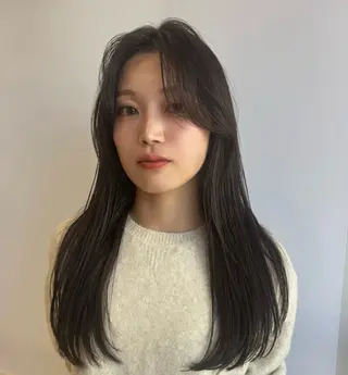 ロング カラー 透明感カラー/ くびれヘア/ユウユのヘアスタイル