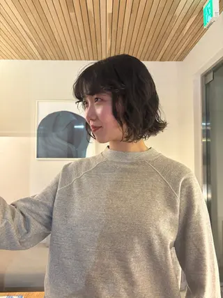 ショート パーマ ボブ/レイヤーカット ✂︎ AYUMIのヘアスタイル