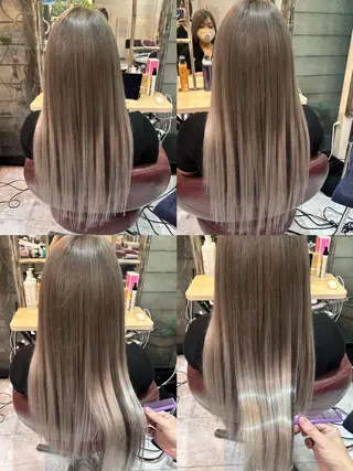 ロング カラー コンドウ リュウのヘアスタイル