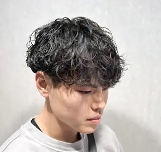 ショート パーマ メンズ 【メンズ特化】 池田大成✂︎のヘアスタイル