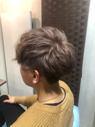 ショート カラー メンズ qrop所属・柴田 翔太郎のヘアスタイル