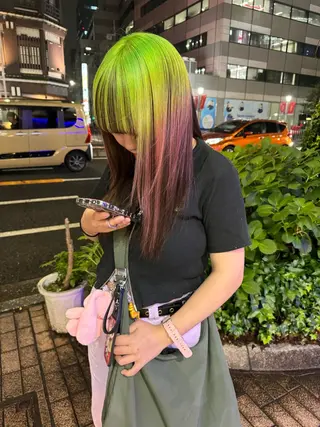 ロング カラー ミユル/ ブリーチカラー🎀✨のヘアスタイル