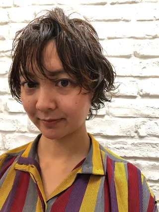 ショート パーマ 🎨ショートの神様 /神評価🎨原田公祐のヘアスタイル