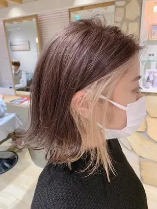 ミディアム 新宿 木下拓哉のヘアスタイル