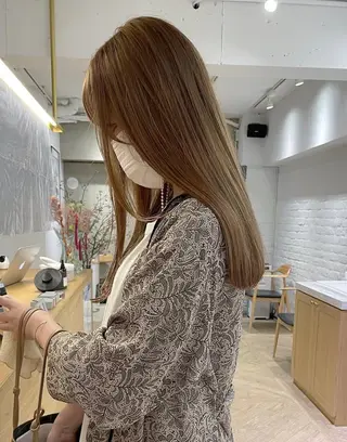 ロング カラー ハイトーン大得意 ×レイヤー🕊aiのヘアスタイル