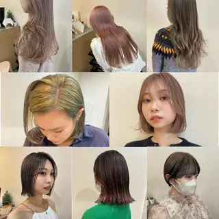 カラー ヘアアレンジ ボブ/透明感カラー 🧸YUI❤️のヘアスタイル