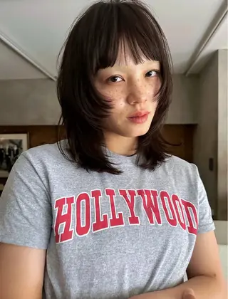 ミディアム 榛地 渉馬のヘアスタイル