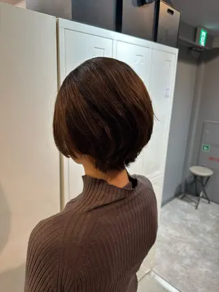 ショート パーマ 巻けるケア縮毛矯正✨ ケアカラー✨山下のヘアスタイル