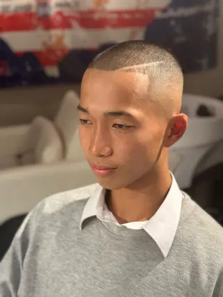 ショート メンズ SON＆MARLEY'S BAR BER所属・Yu gaのヘアスタイル