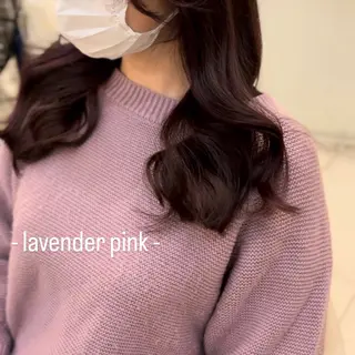 ロング カラー 似合わせカット暖色 カラーhiyonaのヘアスタイル