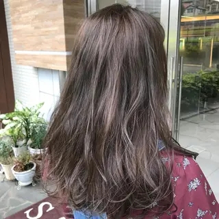 ロング カラー ハイライト✖️ 暗髪🤎Nahoのヘアスタイル