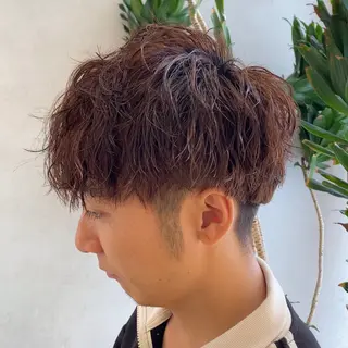 ショート パーマ メンズ ナツハラ サトシのヘアスタイル