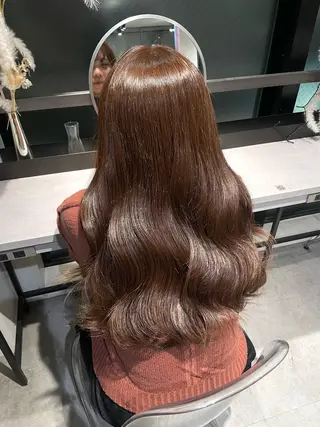 ロング カラー Qin shaire salon 原宿店所属・髪質改善/透明感カラ ー/Atsukoのヘアスタイル