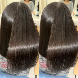 ロング 縮毛矯正/髪質改善/ レイヤー代々木/木下のヘアスタイル