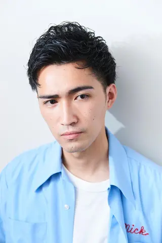 ショート パーマ 染谷 周のヘアスタイル