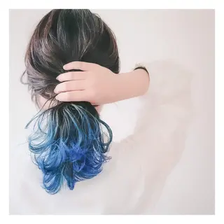 セミロング カラー ba-boo 広島のヘアスタイル