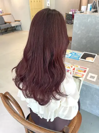 ロング 植手 莉菜のヘアスタイル