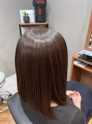 セミロング カラー 吉祥寺【髪質改善カラ ー/ブリーチ】藤井のヘアスタイル