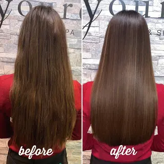 ロング youres hair 新宿west所属・✨髪質改善特化✨ 店長　安岡朋哉のヘアスタイル