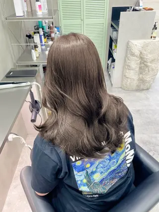 セミロング カラー the path shogo🌻のヘアスタイル