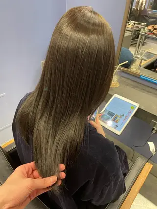 ロング カラー 🌿長尾俊汰🌿 透明感カラーのヘアスタイル