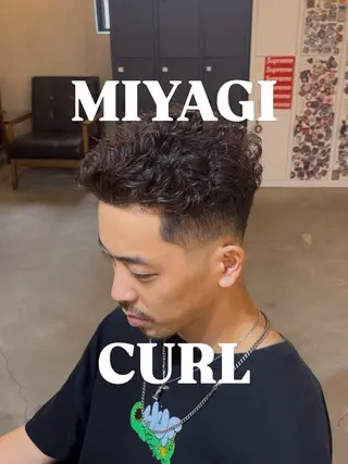 ショート パーマ メンズ 長島勇斗 💈メンズカット💈のヘアスタイル