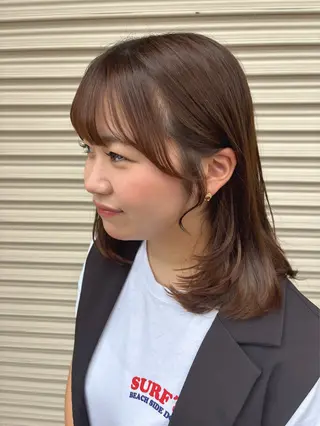 ミディアム Fukuma Karinのヘアスタイル