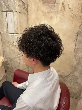 ショート パーマ メンズ ショート/ボブ アンドウ☺︎のヘアスタイル