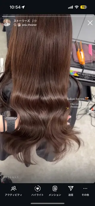 カラー 透ける透明感カラー 🩶anju🪽ྀིのヘアスタイル