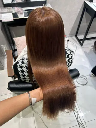 カラー 透明感カラー💙 束感まつげ🪼海月のヘアスタイル